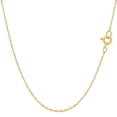 thumbnail image 1 of 14k Yellow Gold Rope Chain Necklace, 0.7mm, 20", 1 of 1