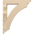 thumbnail image 3 of Ekena Millwork 5 1/2"W x 40"D x 48"H Thorton Traditional Rough Cedar Woodgrain TimberThane Bracket, Primed Tan, 3 of 6