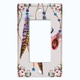 thumbnail image 5 of Metal Light Switch Plate Cover Beaded Feather Flower Strings DRM011, 5 of 13