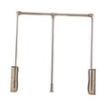 thumbnail image 4 of veasfak Tringle de Garde-Robe à Tirer vers le Bas en Alliage d'Aluminium Robuste Support à Vêtements Cintre de Garde-Robe Brun, 4 of 9