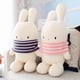 thumbnail image 2 of Bobo Small White Rabbit Plush Toy / Cute Cartoon Bunny Doll with Scarf / Children Birthday Gift / Home Decorationpink55cm Deng Xun unisex, 2 of 2
