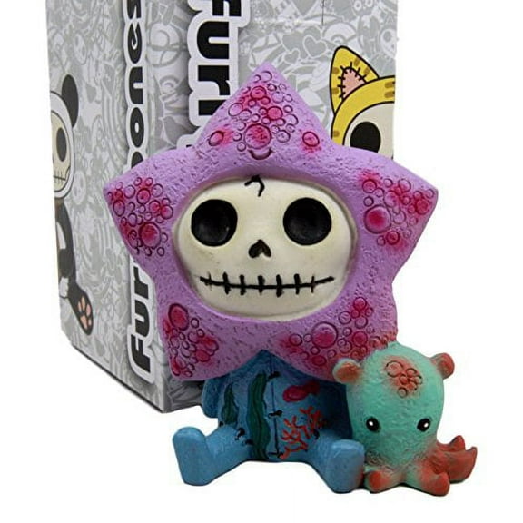 Atlantic Collectibles Furry Bones Hoshi The Star Fish Costume Skeleton Monster Collectible Figurine 3.25"H