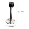 thumbnail image 2 of HAMPPLIES 2Ud Tope De Puerta De Acero Inoxidable Protector Anti-Colisión Con Amortiguador, 2 of 8