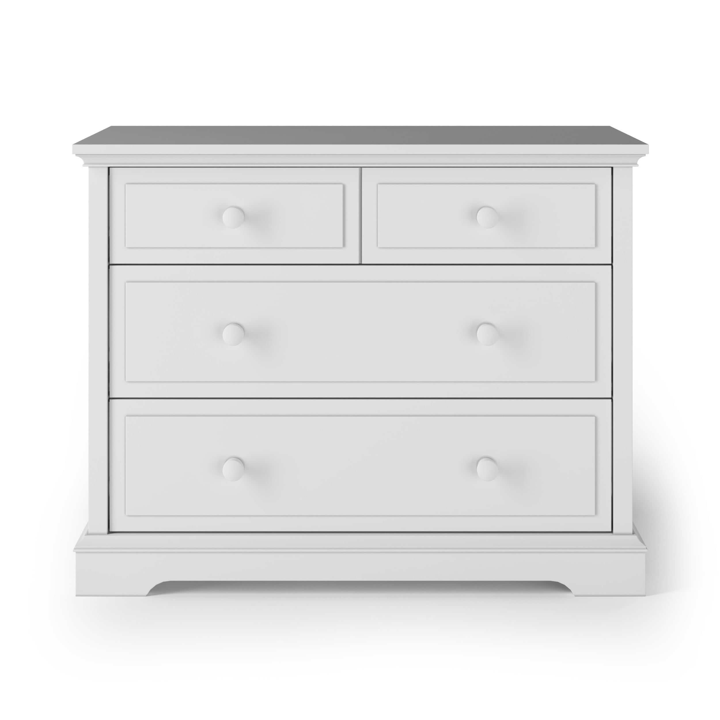 Child Craft Universal Select 3 Drawer Dresser for Nursery or Bedroom, Plenty of Storage, Anti-Tip Kit Included to Prevent Tipping, Non-Toxic, Baby Safe Finish (Matte White)
