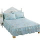 thumbnail image 2 of Juego de cama con falda plisada y volantes, juego de 3 piezas, juego de sábanas con funda de almohada plisada y volantes, materiales de la mejor calidad, 2 of 12