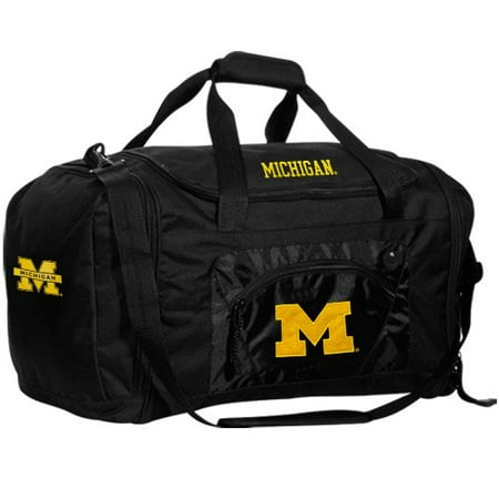 Roadblock Michigan Wolverines Duffle Bag Black Michigan Wolverines C1CMIRBDB