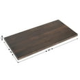 thumbnail image 3 of Flash Furniture 30x60 Solid Wood Indoor 1.5 Inch Thick Rectangular Tabletop in Dark Brown, 3 of 11
