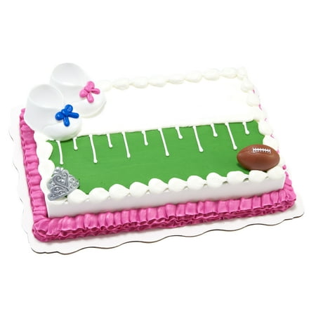 Touchdowns Or Tutus? Sheet Cake