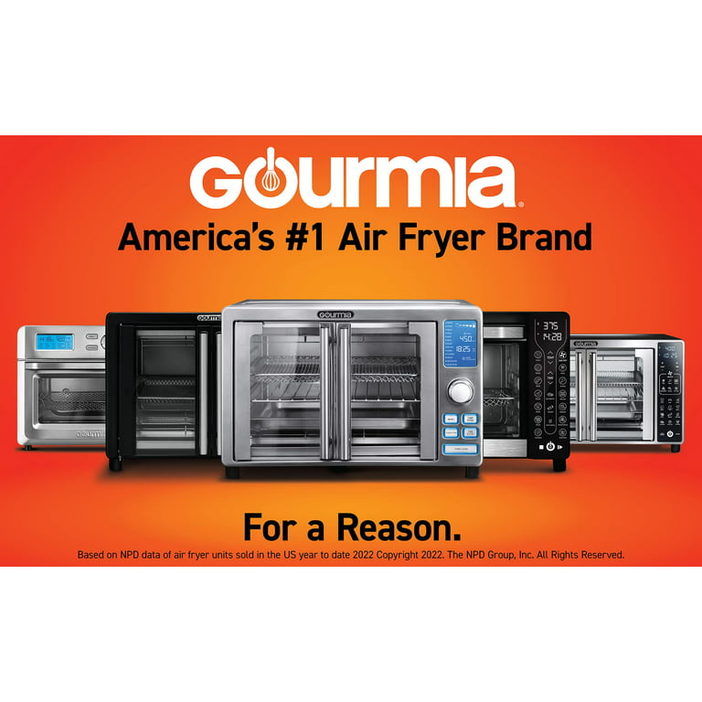 Air Fryers, Gourmia GTF7520 14-in-1 Multi-function, Digital, Stainless  Steel 6-Slice Air Fryer Oven - 14 One-Touch Cooking Functions with  Convection Mode and Single-Pull French Doors, Includes Air Fry Basket, Oven  Rack, Baking
