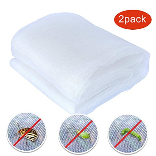 Agfabric 10'x30', 2Pack Bug Net Insect Bird Netting, Garden Netting