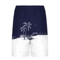 thumbnail image 5 of Iyufng Mens Double Layer Lining Shorts Summer Fashion Printed Beach Shorts with Pockets , Elastic Waistband, Drawstring, 5 of 7