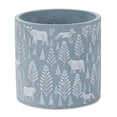 thumbnail image 2 of Melrose Woodland Winter Planters - 5.25" - Blue and White - Set of 2, 2 of 3