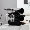 thumbnail image 3 of Estante para vinos de lujo, moderno y sencillo, gabinete de almacenamiento decorativo de hierro liviano, organizador de botellas, soporte para vinos de alta gama, envío, 3 of 4