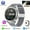 Mesh Bag Silvery, variant on Men's GPS Smart Watch - 360° HD Screen with LED Backlight, AI Voice, Wireless Calls/NFC, Compass, Multiple Sports Modes, Stainless Steel/Silicone Band, Outdoor Fitness Tracker, Android Compatible