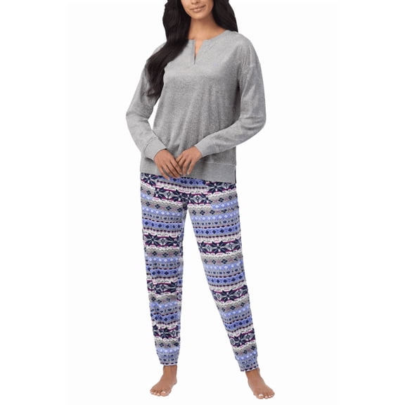 Nautica Women's 2-piece Pajama Set Gray Small