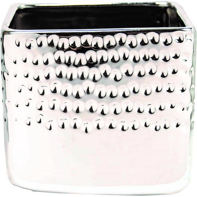 Hammered Silver Planter