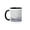 Black/White, variant on 3drose, Pelicans Flying over New Smyrna Beach., 11oz Two-tone Green Mug