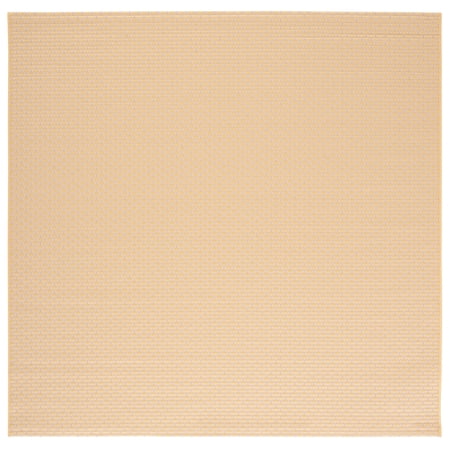 SAFAVIEH Courtyard Flint Checkered Indoor/Outdoor Area Rug, Gold/Beige, 6'7" x 6'7" Square