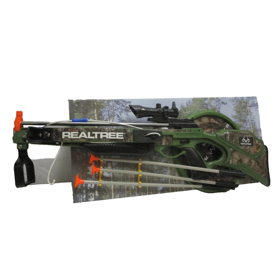Realtree Compound Crossbow Set With LED Scope Batteries Not Included