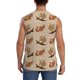 thumbnail image 4 of Balery Squirrel nut backgrounds Camisetas sin mangas para hombre, absorbe la humedad y protege contra el mal olor.-XX-Large, 4 of 7