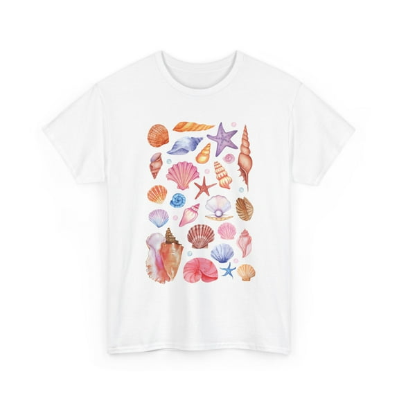 Chamelean Seashells Cottagecore Aesthetic Short Sleeve Tee Unisex Casual T-shirt, Sizes S-3XL