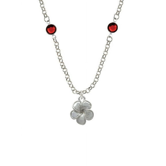 Flower Red Crystal Fiona Necklace