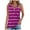 Purple, variant on Kaemgyyd Casual Tops for Women Spring Clothes Sleeveless Loose Fit Striped T Shirts Pleated Fashion Beach Vacation Clothes