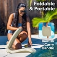 thumbnail image 4 of Silla Plegable Moderna Portátil para Adultos Coast en Color Arena para la Piscina, 4 of 6