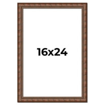 16x24 Dark Brown Bamboo Real Wood Picture Frame Width 1.5 inches | Interior Frame Depth 0.5 inches