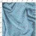 thumbnail image 3 of Soimoi Blue Poly Georgette Fabric Arrow Tribal Fabric Prints By Yard 52 Inch Wide, 3 of 6
