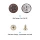 thumbnail image 3 of 25 Juegos Botón Alfileres para Jeans, 17mm Sin-Costura Metal Ajustable Reemplazo Estrella Patrón Mezclilla Jeans Botones Pasadores Tensor con Colocador Herramientas Rojo Bronce, 3 of 7