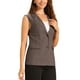 thumbnail image 4 of CHALECO SIN MANGAS INSPIRE CHIC para Mujer, Traje de Oficina Casual, Talla XS, Gris Marrón, 4 of 5