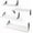 White, variant on Floating Shelves for Wall, Different Sizes White Wall Shelves for Living Room, Bathroom, Bedroom, Kitchen, Home Decor (Set of 4) White,16inch Mixed