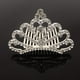 thumbnail image 2 of Peine de tiara de princesa, accesorios para el cabello con corona de diamantes de imitación de cristal para niñas de flores, 2 of 5