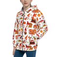 thumbnail image 2 of Kdxio Autumn Gnome Pattern Kids Boys Girls Zip Up Hoodie 3D Printed Hooded Sweatshirt Hoody Coat with Pocket 7-12 Y-Small, 2 of 6