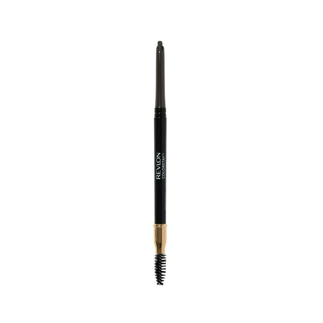 Revlon ColorStay Waterproof Longwearing Eyebrow Pencil, Retractable Angled Tip Applicator, 0.35g