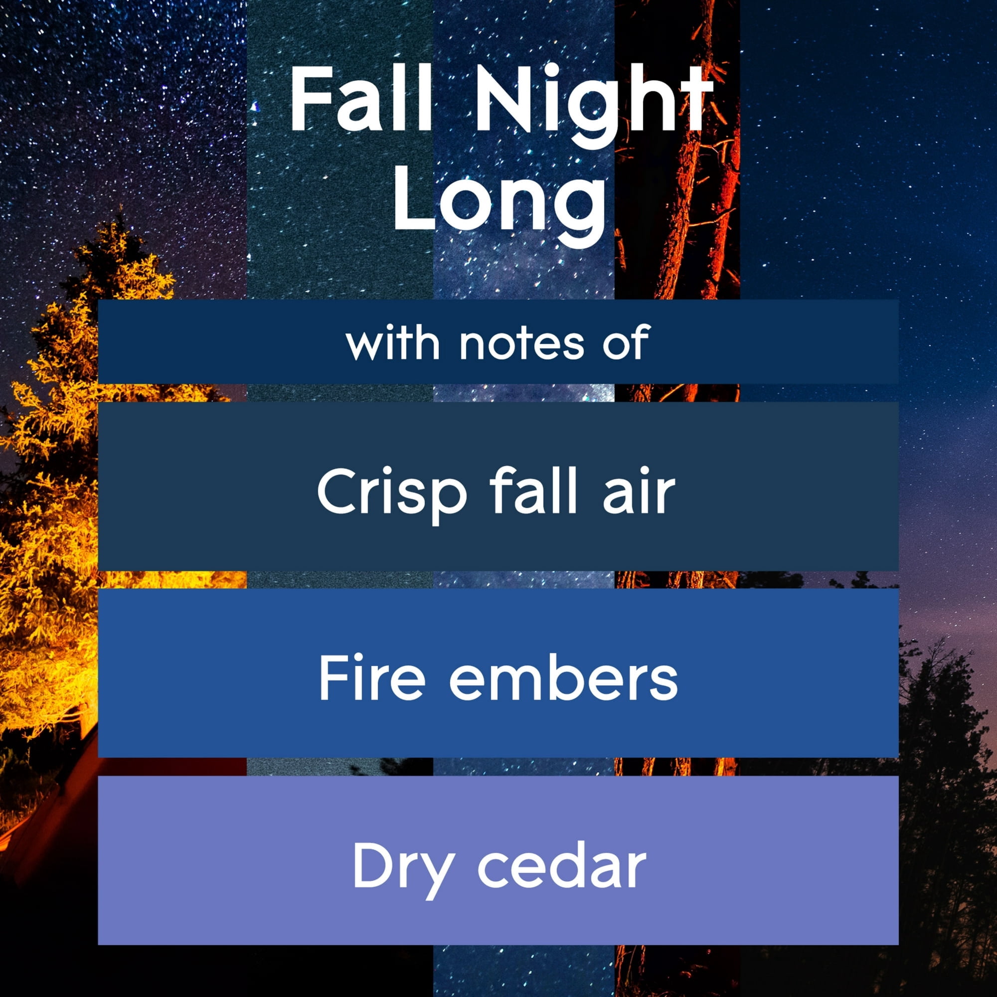 (4 pack) Glade Air Freshener Spray, Fall Night Long, Fragrance Infused with Essential Oils, 8.3 oz