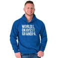 thumbnail image 5 of Worlds Okayest Grandpa Funny Hoodie Hooded Sweatshirt Men Brisco Brands X, 5 of 5