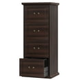 thumbnail image 6 of Canddidliike 4-Drawer File Cabinet, Vertical Wood Filing Cabinet, Cabinet for Indoor as Home, Brown, 6 of 6