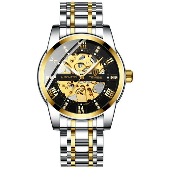Explojoy Men's Automatic Mechanical Watch – Waterproof Stainless Steel Design with Classic Styling