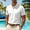 White, variant on Mens Golf Polo Shirts Summer Short Sleeve 1/4 Zip Tops Moisture Wicking Casual Tennis Activewear Green