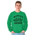 thumbnail image 3 of Worlds Greatest Farter Father Funny Men's Crewneck Sweatshirt Brisco Brands X, 3 of 5