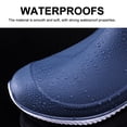 thumbnail image 2 of Mens Rain Boots Slip On Non-Slip Waterproof Rubber Ankle Boots Rain Shoes (Black 2,9), 2 of 8