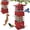 Red, variant on Bird Feeder Squirrel Proof,3LBS Metal Bird Seed Feeders for Outdoors Hanging,Wild Birds Feeders for Finch Cardinal Blue Jay Outside (Blue)