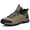 Khaki, variant on LASUDRAA Mens Durable Hiking Boots Breathable Non-Slip Mountain Trekking Footwear