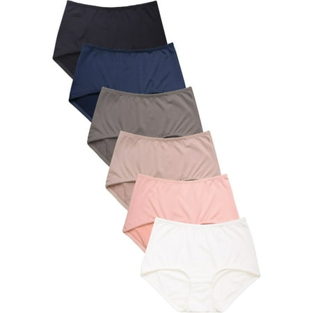 

247 Frenzy Women s Essentials PACK OF 6 Stretch Brief Panty Underwear LP7439PR4