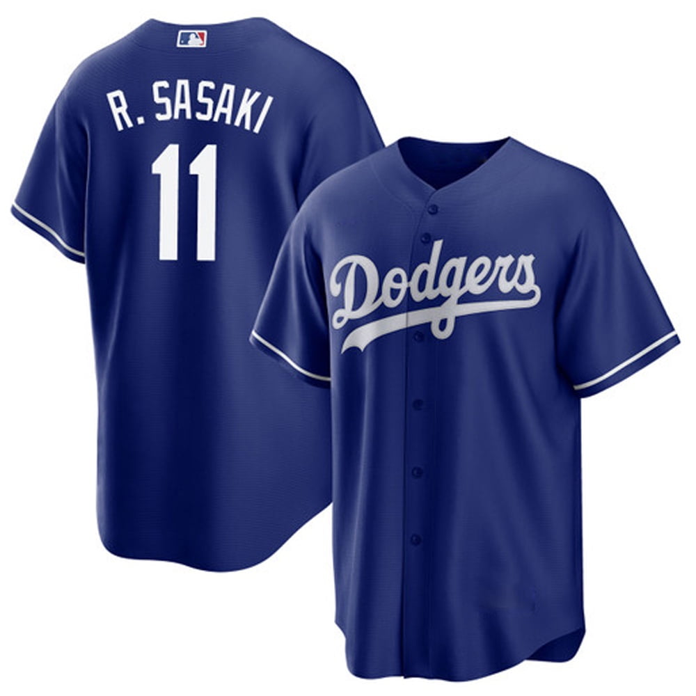 Men's Sport T-Shirt Rōki Sasaki #11 White Home Los Angeles Dodgers