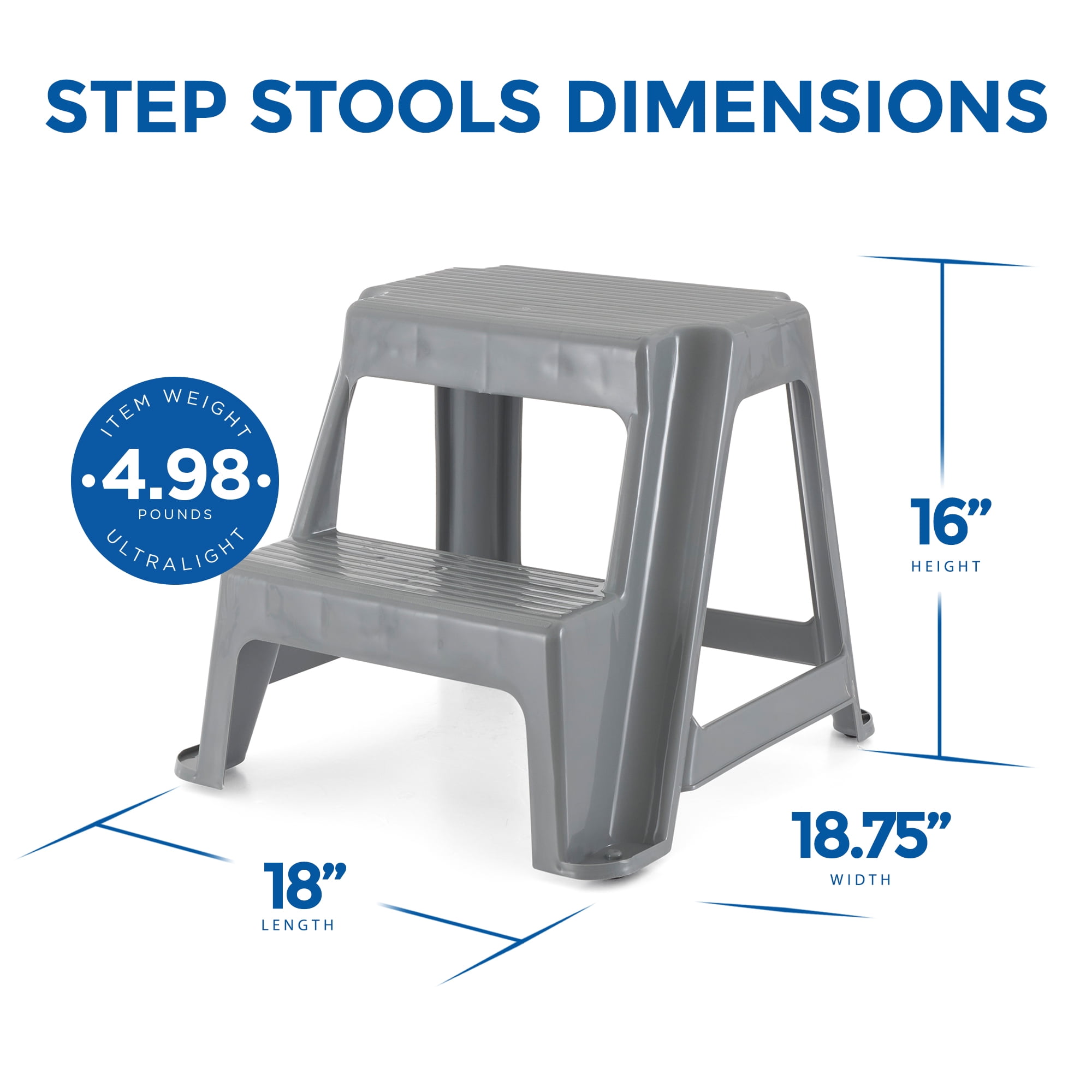 Plastic two step stool new arrivals
