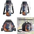 thumbnail image 7 of Uorisanigo Galaxy Wolf School Backpack Set with Lunch Box Pencil Case Water Bottle Holder Pouch, 4 Pieces, Boys, Bookbag Children's Backpacks for Middle School, 7 of 7