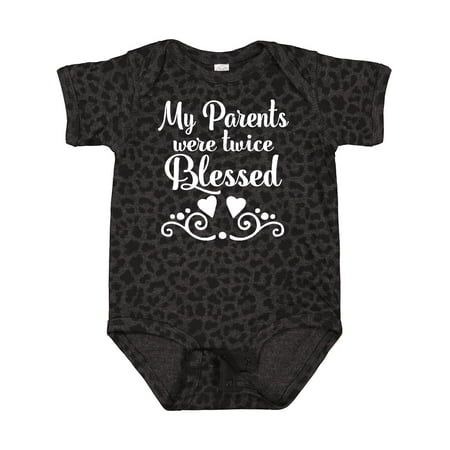 

Inktastic Twins Baby Gift Twice Blessed Gift Baby Boy or Baby Girl Bodysuit
